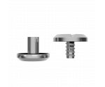 3.9 mm x 4 mm Silver Large Rivet