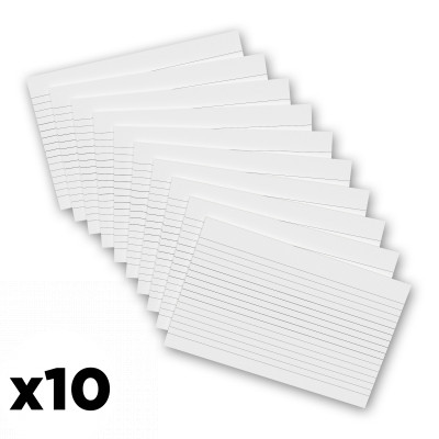 10 Pack - 8 x 5 Notepads - Ruled