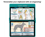 WhiteCoat Clipboard - Teal Canine Edition