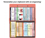 WhiteCoat Clipboard® Concealed - Coral Respiratory Therapy Edition