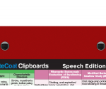 WhiteCoat Clipboard® - Red Speech Language Pathology Edition