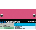 WhiteCoat Clipboard® - Pink Veterinary Medicine Edition