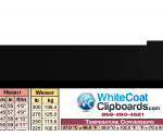 WhiteCoat Clipboard® Vertical - Black EMT Edition