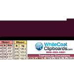 WhiteCoat Clipboard® Vertical - Wine EMT Edition