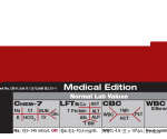 WhiteCoat Clipboard® Vertical - Red Medical Edition