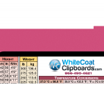 WhiteCoat Clipboard® Vertical - Pink EMT Edition