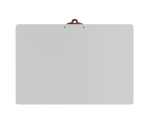 White Aluminum 17 x11 Ledger Clipboard with Butterfly Clip