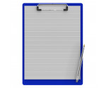 Letter Size 8.5 x 11 Aluminum Clipboard | Blue
