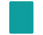 Letter Size 8.5 x 11 Plastic Clipboard | Teal