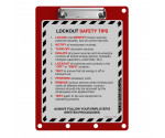 Lockout Clipboard | Red