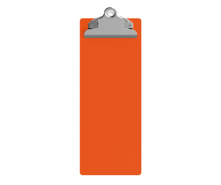 4.25 x 11 Aluminum Server Clipboard - Orange