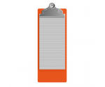 4.25 x 11 Aluminum Server Clipboard - Orange