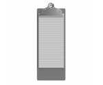 4.25 x 11 Aluminum Server Clipboard - Silver