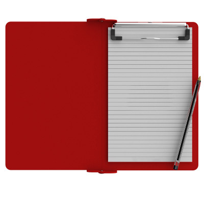 Folding Memo ISO Clipboard - Red