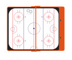 Orange Hockey Clipboard