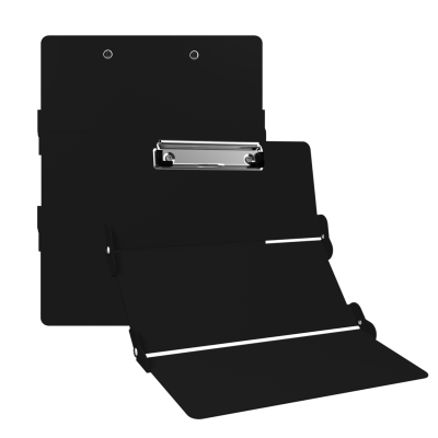 Black Trifold ISO Clipboard