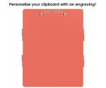 Coral Trifold ISO Clipboard