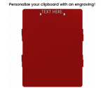 Red Trifold ISO Clipboard