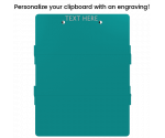 Teal Trifold ISO Clipboard