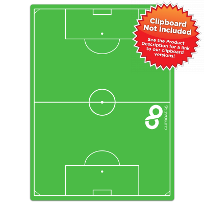 Flat Soccer Field Adhesive Reference Label 