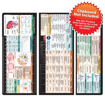 Trifold Cardiology Adhesive Reference Label