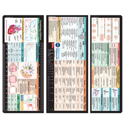 Trifold Cardiology Adhesive Reference Label