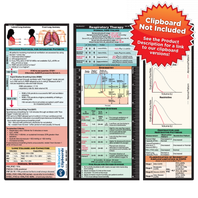 Trifold Respiratory Therapy Adhesive Reference Label