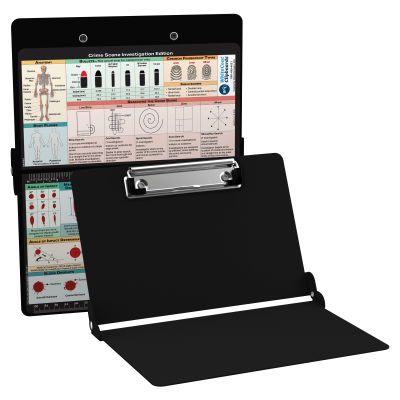 WhiteCoat Clipboard® - Black Crime Scene Investigation Edition