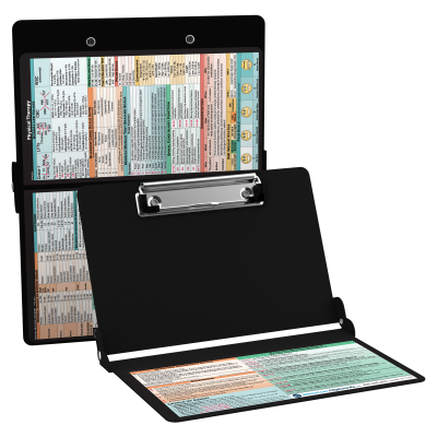 WhiteCoat Clipboard® - Black Physical Therapy Edition