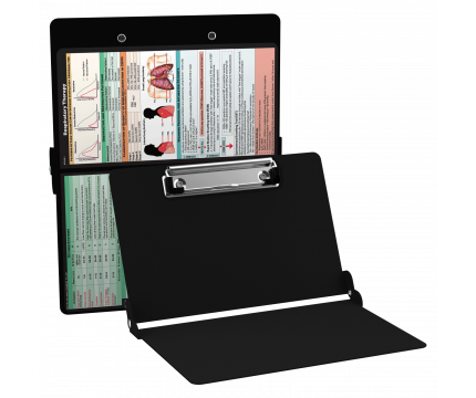 WhiteCoat Clipboard® - Black Respiratory Therapy Edition