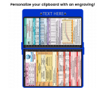 WhiteCoat Clipboard® - Blue Pediatric Infant Edition