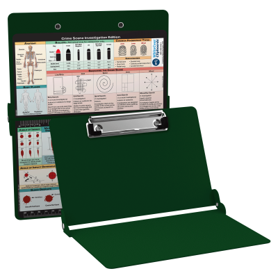WhiteCoat Clipboard® - Green Crime Scene Investigation Edition