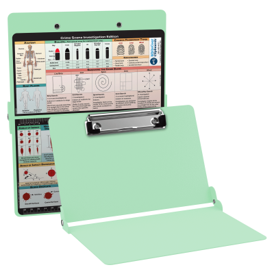 WhiteCoat Clipboard® - Mint Crime Scene Investigation Edition