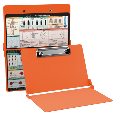 WhiteCoat Clipboard® - Orange Crime Scene Investigation Edition