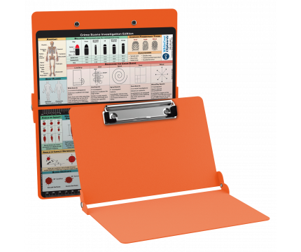 WhiteCoat Clipboard® - Orange Crime Scene Investigation Edition