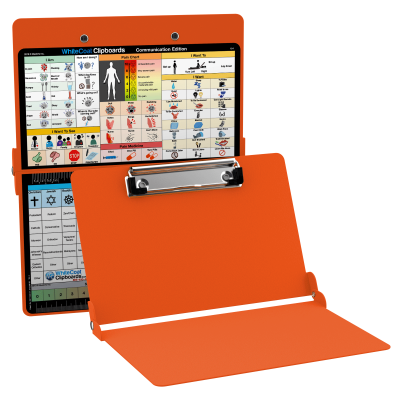 WhiteCoat Clipboard® - Orange Care & Communication Edition