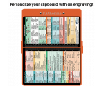 WhiteCoat Clipboard® - Orange Pharmacy Edition