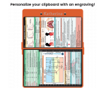 WhiteCoat Clipboard® - Orange Respiratory Edition