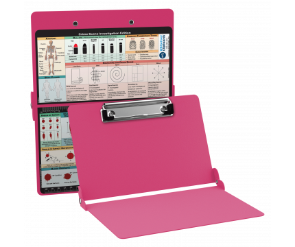 WhiteCoat Clipboard® - Pink Crime Scene Investigation Edition
