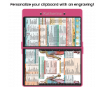 WhiteCoat Clipboard® - Pink Physical Therapy Edition