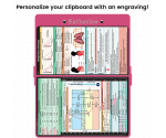 WhiteCoat Clipboard® - Pink Respiratory Edition