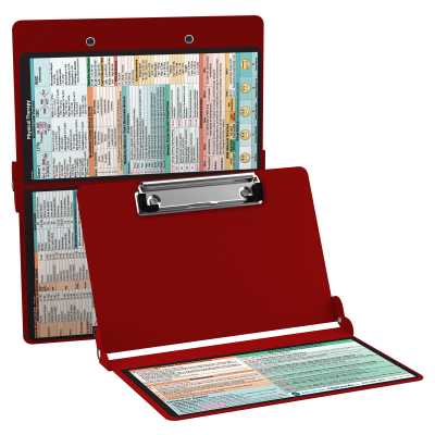 WhiteCoat Clipboard® - Red Physical Therapy Edition