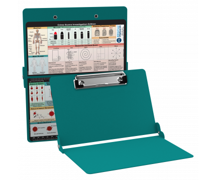 WhiteCoat Clipboard® - Teal Crime Scene Investigation Edition