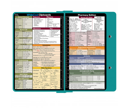 WhiteCoat Clipboard - TEAL - Pharmacy Edition