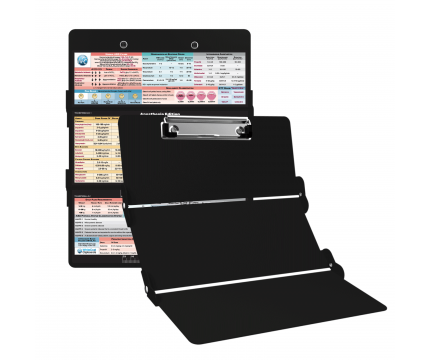 WhiteCoat Clipboard® Trifold - Black Anesthesia Edition