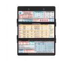 WhiteCoat Clipboard® Trifold - Black Anesthesia Edition