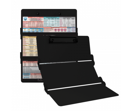 WhiteCoat Clipboard® Trifold - Blackout Anesthesia Edition