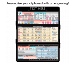 WhiteCoat Clipboard® Trifold - Blackout Anesthesia Edition