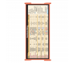 WhiteCoat Clipboard® Trifold - Coral Anesthesia Edition