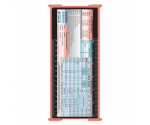 WhiteCoat Clipboard® Trifold - Coral Anesthesia Edition